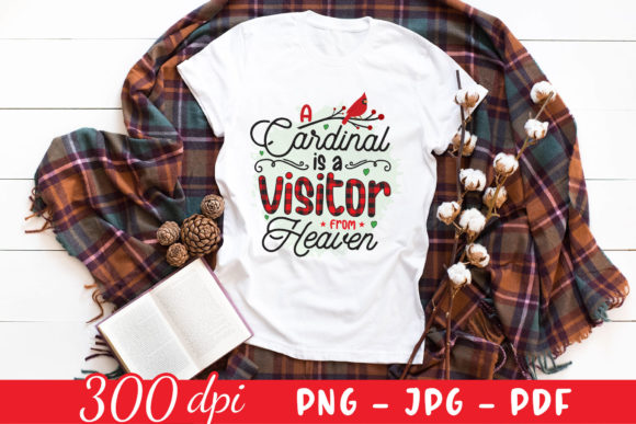 A Cardinal is a Visitor from Heaven PNG for Graphics and Crafts