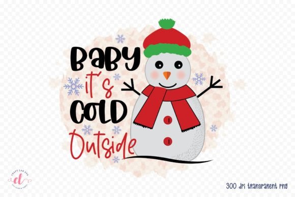 Baby It's Cold Outside Christmas Embroidery Design