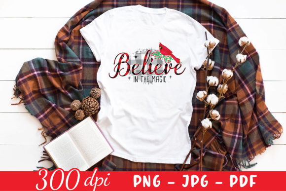 Believe in the Magic PNG - Cardinal PNG for Crafts and Graphics