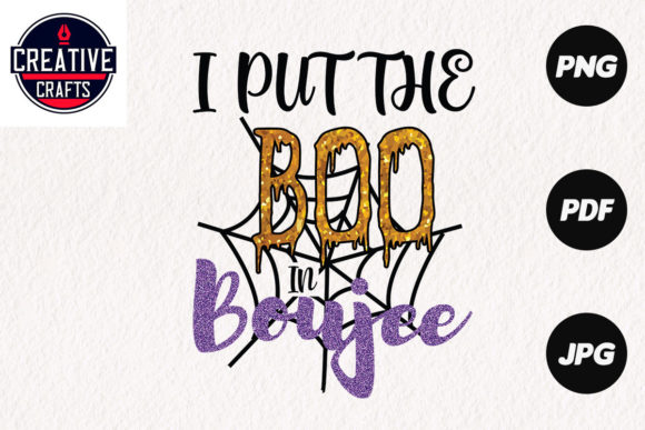 Halloween Sublimation Design Boo for Graphics and Crafts