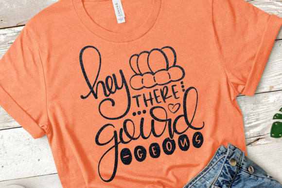 Hey There Gourd Geous Graphic Design Asset for Fall-Themed Content