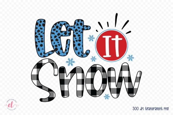 Let It Snow PNG for Local Business Branding and Crafts