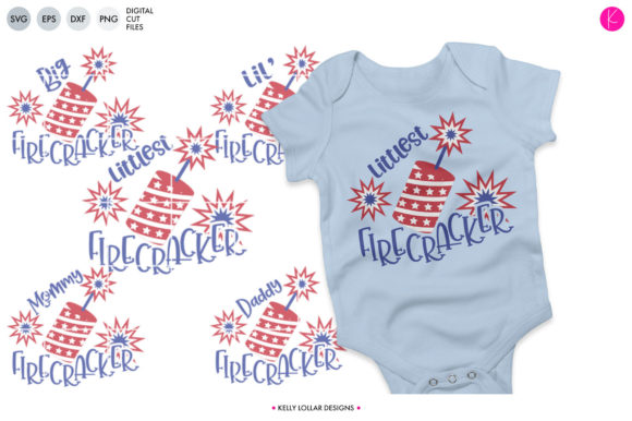 Lil Firecracker Family Pack Graphics for Crafts