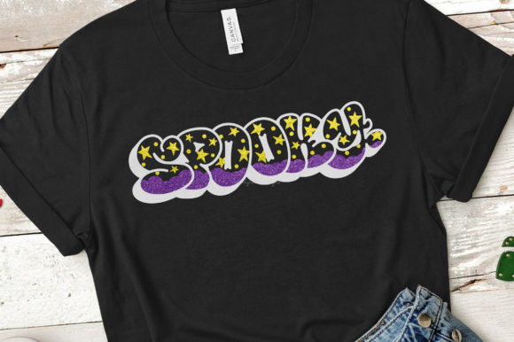 Spooky Graffiti Graphics for Crafts