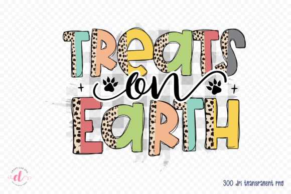 Treats on Earth PNG - Dog Christmas Graphic for Crafts