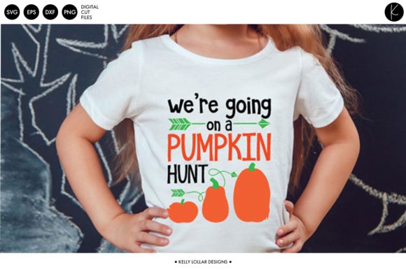 We re Going on a Pumpkin Hunt Graphic for Crafts and Digital Publishing